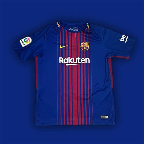 fake nike fc barcelona 2017 2018 home jersey|barcelona 2017 football kit.